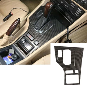 Carbon ABS Central Console Gear Shift Panel Cover For BMW 5 Series E39 1998-2001 - Foto 1 di 12