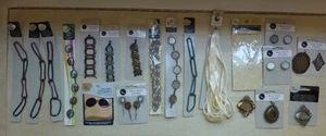 Lot of 20 Bead Landing pendants earrings necklace hair clips connectors chains - Picture 1 of 7