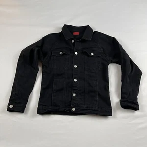 HAUS OF JR Kids Youth Denim jean jacket Black Size: 14 - Picture 1 of 13