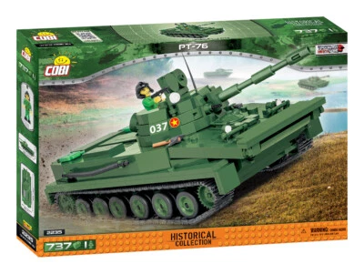 COBI PT-76 Amphibious Tank SET# 2235 (737 Pcs.) US SELLER, Vietnam War, Soviet - Image 1 of 4