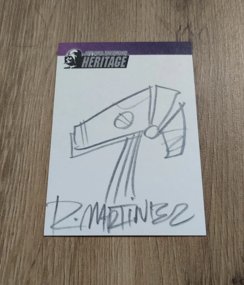 Topps Star Wars Heritage Artist Sketch Card Droid Randy Martinez - Image 1 of 1