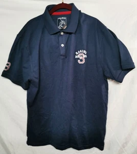Raging Bull Poloshirt Herren XL Navy bestickt Nr.3 Logo Kurzarm - Bild 1 von 11