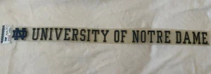 "ND University of Notre Dame" statisches Festhalten 18"x1,5" Aufkleber Sticker Fenster Auto Neu mit Etikett - Bild 1 von 4
