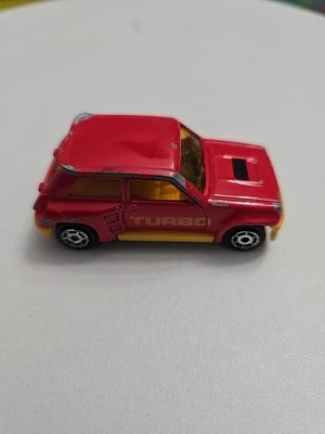 RENAULT 5 R5 TURBO Rouge Red Rot par MAJORETTE France N° 255 au 1/53 - Image 1 of 4