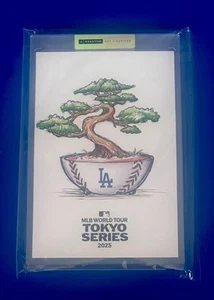 2025 Tokyo Series World Tour Limited Edition Art Slab /200 Auto LA Dodgers - Picture 1 of 3
