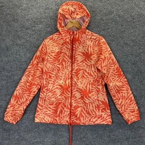 Columbia Windbreaker Jacket Women’s Medium Peach Orange Hooded Rain Coat Zipper - Picture 1 of 11