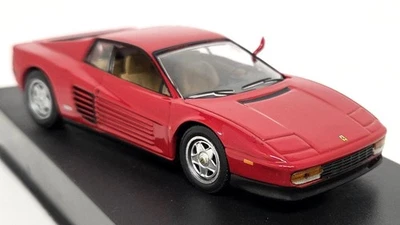 Atlas 1/43 Ferrari Testarossa 1984 Rosso Red Scale Diecast Model Car - Image 1 of 4