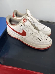 Nike Air Force 1 '07 White Red Size 11 - Picture 1 of 7
