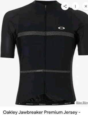 Jersey de ciclismo Oakley Jawbreaker tejido premium, apagón, talla pequeña Foto 1 de 2