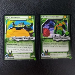 Cell's Self Destruct P1 Cell's Domination Drill P2 DBZ Dragon Ball Z CCG Score - Picture 1 of 2