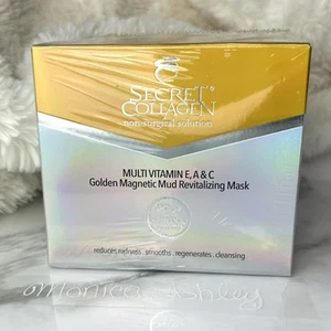 Secret Collagen Multi Vitamin E, A, C Golden Magnetic Mud Revitalizing Mask NEW - Picture 1 of 4