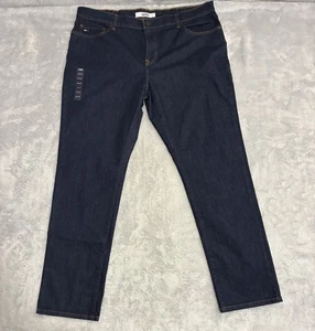 Tommy Hilfiger Jeans Mens 40x32 Straight Droite Navy Dark Wash Denim - Picture 1 of 11