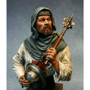 1/10 BUST Resin Model Kit Medieval Kinight Crusader Warrior Unpainted - Picture 1 of 1
