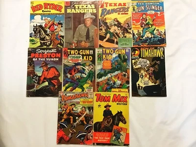 Western Related Comics-Red Ryder-Tomahawk-Tom Mix-10 Bks - Image 1 of 2