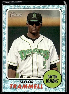 L62,688 - 2017 Topps Heritage Minors Blue #102 Taylor Trammell /99 - Image 1 of 2