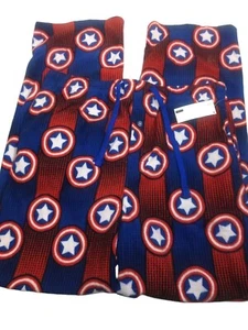 PJammy Marvel Mens' Captain America Shield Logo Pajama Lounge Pants XL - Picture 1 of 3