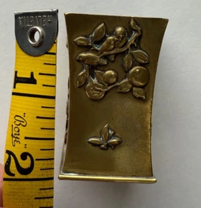 Antike Meiji Taisho Epochen Mischmetalle Kupfer Messing ? kleine Vase "Vier Jahreszeiten" - Bild 1 von 7