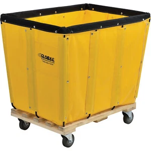 Global Industrial 12 Bushel Yellow Vinyl Basket Bulk Truck Unassembled 36"L x - Picture 1 of 4