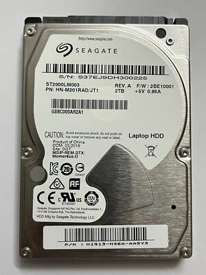 ST2000LM003 Seagate 2TB  5400RPM 32MB SATA 2.5 inch Laptop HDD Hard Disk Drive - Image 1 of 4