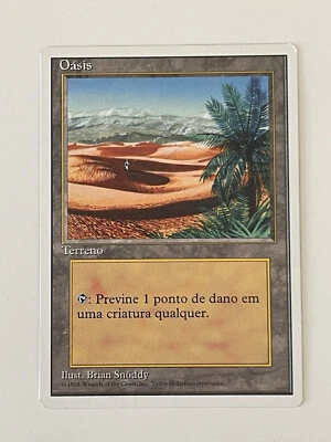 1995 Magic The Gathering MTG - Oasis - NM - 4th Edition - Portuguese - Image 1 of 2