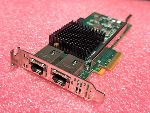 Intel X550-T2 Dual-port RJ45 2.5/5/10GbE NIC PCIe x4 Network Adapter NBase-T Low - Photo 1/7