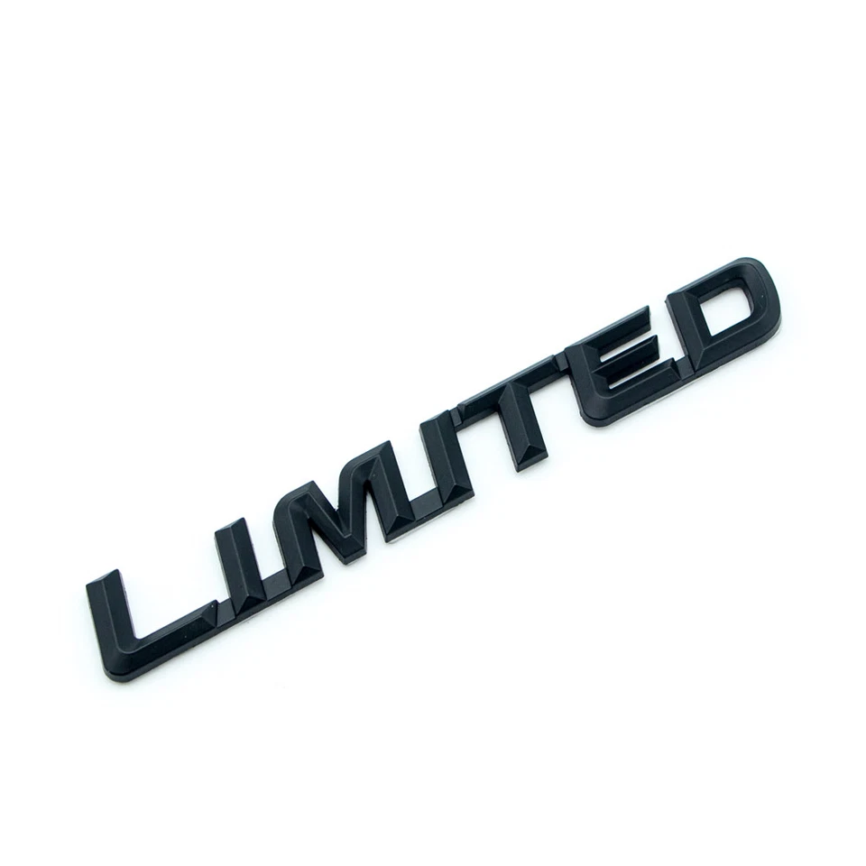 Matte Black Metal Limited Rear Tailgate Trunk Emblem Auto SUV Side Badge Sticker - Image 1 of 4
