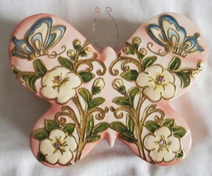 Cloisonne Musical Mariposa Floral Romana Inc Cerámica Baratija Caja Señores Oración - Imagen 1 de 18