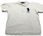 U.S Polo ASSN Polo Shirt Men's Shirt XL  White  3 Big Pony Logo Pre-Owned