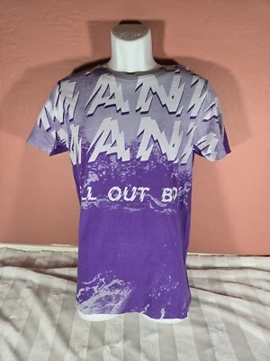 Camiseta Para Hombres Fall Out Boy Mania Tour Púrpura Gráfico Manga Corta Concierto AOP M Foto 1 de 4