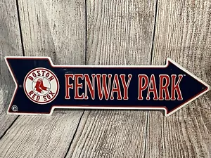 BOSTON RED SOX MLB FAN Fenway Park DECOR Arrow Shape Metal Sign - Picture 1 of 3