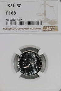 1951 Jefferson Nickel NGC PR 68 *DoubleJCoins* JL1100-214 - Picture 1 of 2
