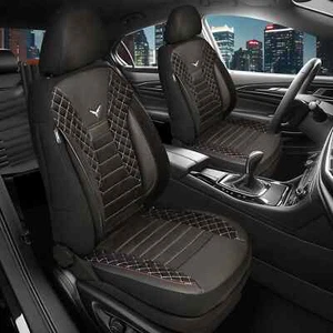 Prime Autositzbezüge passend für VW Caddy 4 ab 2011-2021 in Schwarz-Weiß JOLT808 - Bild 1 von 10