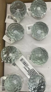 Klarglas mit abnehmbarer Rückplatte Schrankknöpfe Schublade zieht Hardware 8er Set - Bild 1 von 5