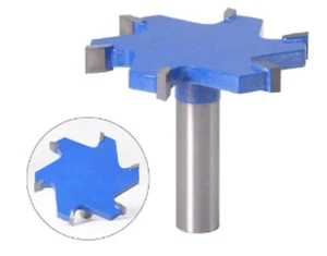 Herramienta de corte de vástago ranura en T 85 mm diapositiva 6 bordes 1/2" enrutador CNC MDF molino de mesa descremado Reino Unido - Imagen 1 de 2