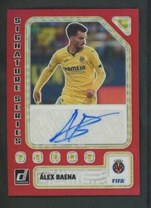2023-24 ALEX BAENA 38/49 AUTOMÁTICO PANINI DONRUSS SERIE FIRMA FIFA ROJO - Imagen 1 de 2