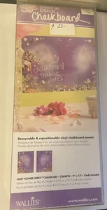 Two Sheet Flower Fairies w/ chalk Wallies Peel and Stick Chalk Board - Picture 1 of 1