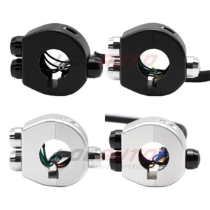 Universal 7/8" 22mm Motorcycle Handlebar Mount Switch Self Latch & Momentary - Picture 1 of 7
