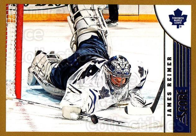 2013-14 Score Gold #485 James Reimer - Image 1 of 1