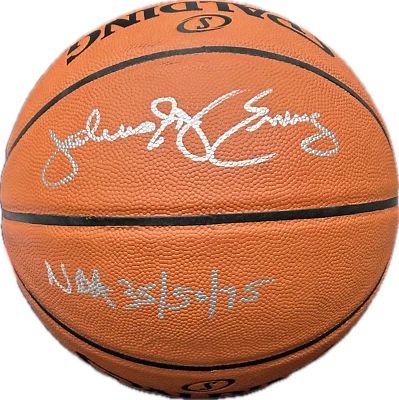 Julius Dr. J Erving Signed Autographed Spalding Basketball JSA NBA 35/50/75 - Image 1 of 3