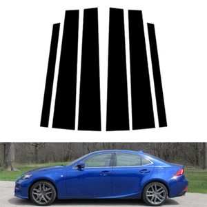 For Lexus IS 2014-2023 Car Window Pillar Posts Door Decal Cover Trim Stickers - Picture 1 of 13