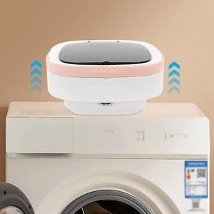 110V Portable Washing Machine Mini Foldable Washing Machine Large Capacity Pink - Picture 1 of 19