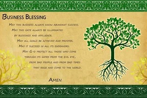 Erfüllung Lebensbaum EN Buisness Segen Poster Judaic Geschenk Wandbehang - Bild 1 von 1