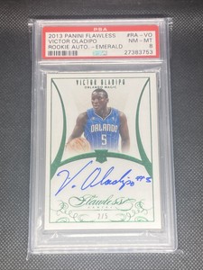 2013-14 Flawless Victor Oladipo PSA 8 Rookie Rc Emerald Auto /5 #RA-VO Heat