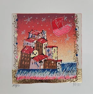 Leo Nisi Serigrafia A picco sul mare - Imagen 1 de 1