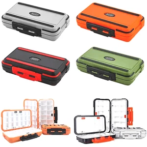 Fishing Tackle Large Box Waterproof Compartments 2 Layer Hook Lure Storage Case - Picture 1 of 31