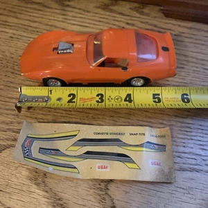 Estate Find: Smaller Plastic Built Model Snap-Tite Corvette Stingray - Picture 1 of 14