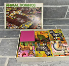 Vintage 1984 Dominos zwierzęce Discovery Toys Panda Koala Kangur lata 80. MadeIn Spain
