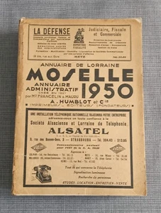 Annuaire de Lorraine - Moselle et annuaire administratif 1950 - Imagen 1 de 1