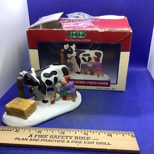 Lemax 1997 Village Collection The Furry Freeloader Cow Porcelain Designs 25 - Bild 1 von 2