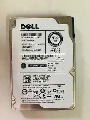 LOT OF 10PCS 1.2TB 10K SAS 2.5" SAS 6G 0T6TWN HDD FOR R620 R630 R710 - Image 1 of 2